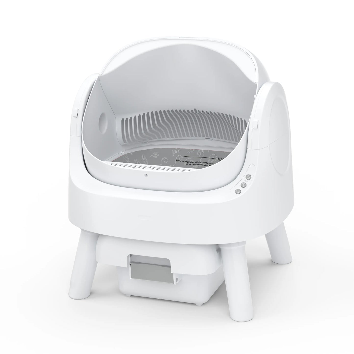 Petpivot Autoscooper 11 Open-Top Self-Cleaning Cat Litter Box with Odor-Free Waste Disposal and Included Trash Bags
