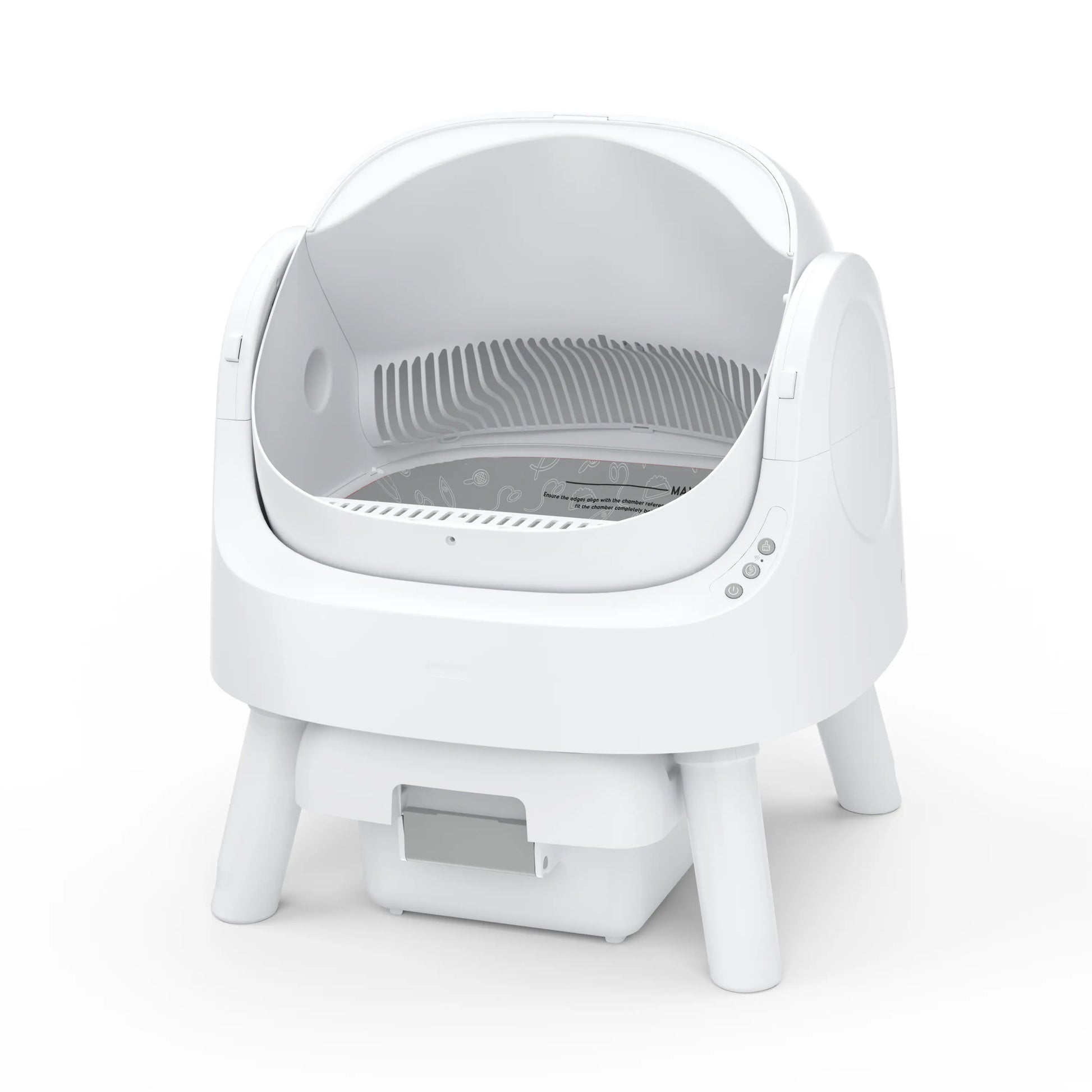 Petpivot Autoscooper 11 Open-Top Self-Cleaning Cat Litter Box with Odor-Free Waste Disposal and Included Trash Bags