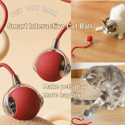 Automated Interactive Cat Toy Ball: Motion-Sensing Electric Ball for Indoor Cats and Dogs, Enhancing Playtime and Physical Activity. Ideal Pet Gift and Accessory.