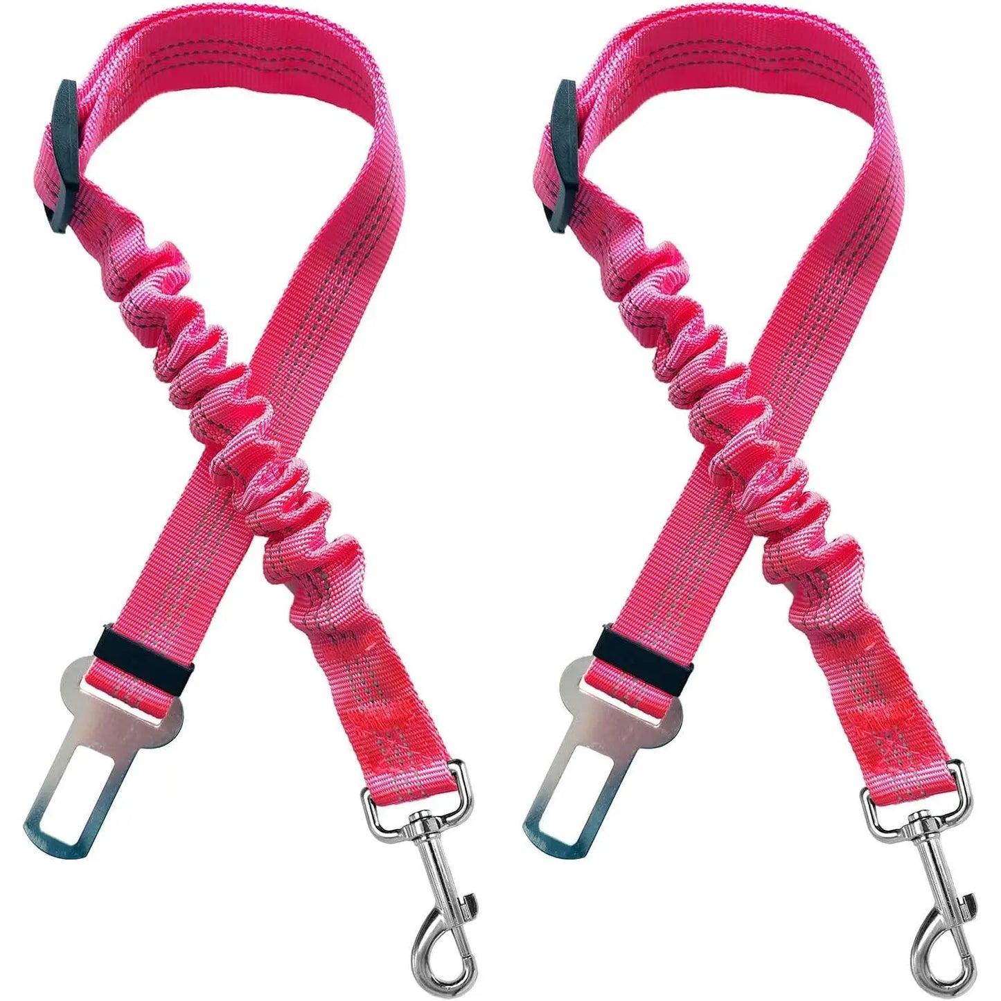 2-Pack Adjustable Pet Seatbelts for Dogs and Cats - Vehicle Headrest Restraint Harness, Safety Leads, USA Stock, Ships Tomorrow