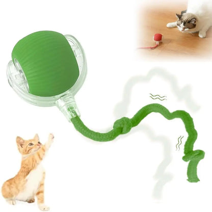 Automated Interactive Cat Toy Ball: Motion-Sensing Electric Ball for Indoor Cats and Dogs, Enhancing Playtime and Physical Activity. Ideal Pet Gift and Accessory.