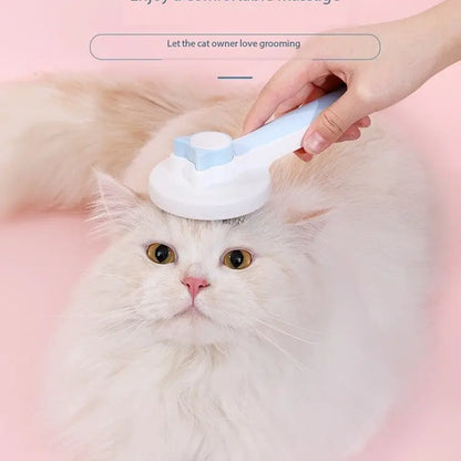 2025 Premium Pet Grooming Brush - Self-Cleaning, De-Shedding, and Hair Removal Tool for Pet Care