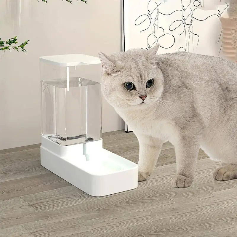 Summer Transparent Large Capacity Automatic Pet Feeder and Water Dispenser for Dogs and Cats