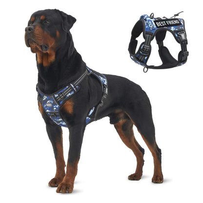 Auroth Tactical Dog Harness - Versatile Walking and Safety Harness for Small to Large Dogs, Durable and Reflective, Adjustable No-Pull Design, Ideal Pet Supplies