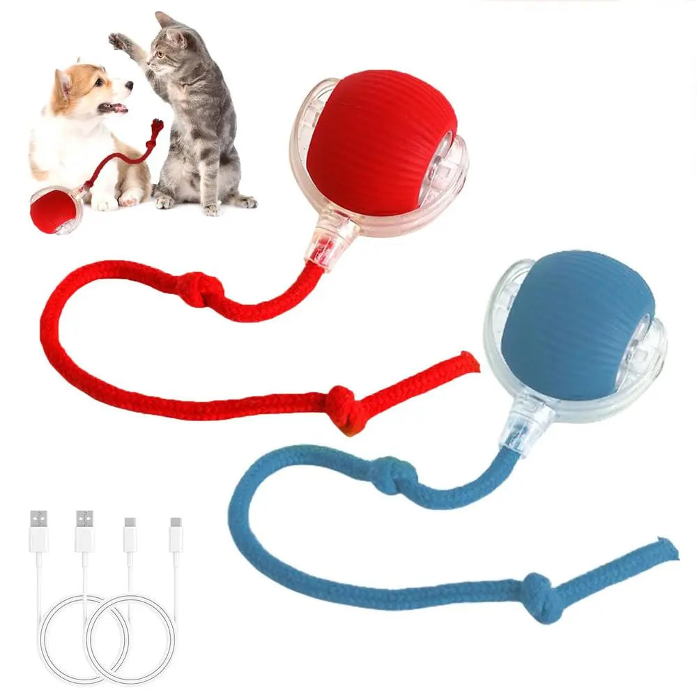 Automated Interactive Cat Toy Ball: Motion-Sensing Electric Ball for Indoor Cats and Dogs, Enhancing Playtime and Physical Activity. Ideal Pet Gift and Accessory.