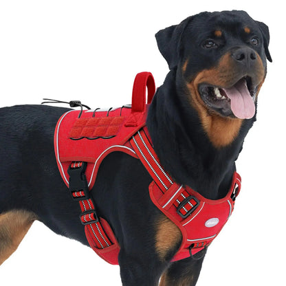 Auroth Tactical Dog Harness - Versatile Walking and Safety Harness for Small to Large Dogs, Durable and Reflective, Adjustable No-Pull Design, Ideal Pet Supplies
