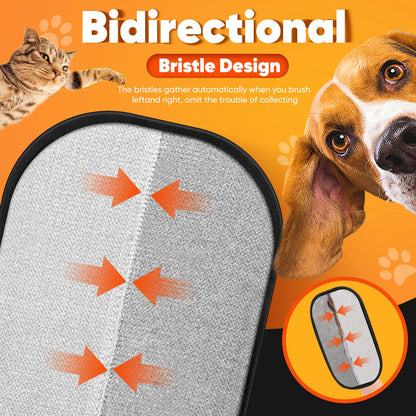 Premium Electrostatic Pet Hair Removal Gloves for Cats and Dogs - Reusable Mitt for Effective Hair Removal on Furniture, Carpets, and Car Seats