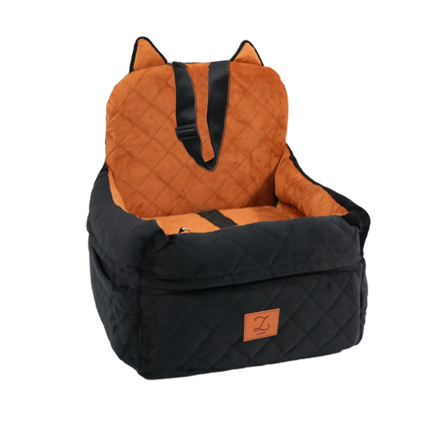 Zvrpet Fully Detachable and Washable Memory Foam Dog Car Seat with Adjustable Straps and Anti-Slip Bottom for SUV Back Seat Pet Bed